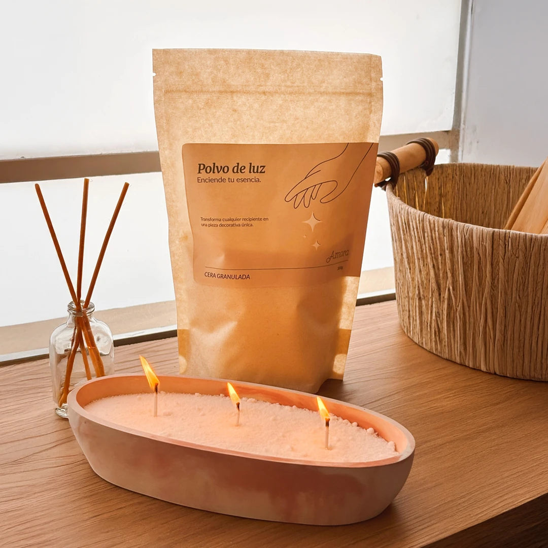 Polvo de Luz – Cera Granulada para Velas