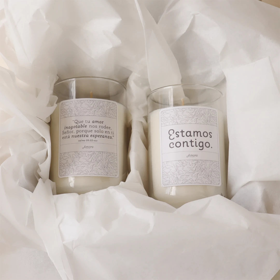 Caja Condolencias con Velas