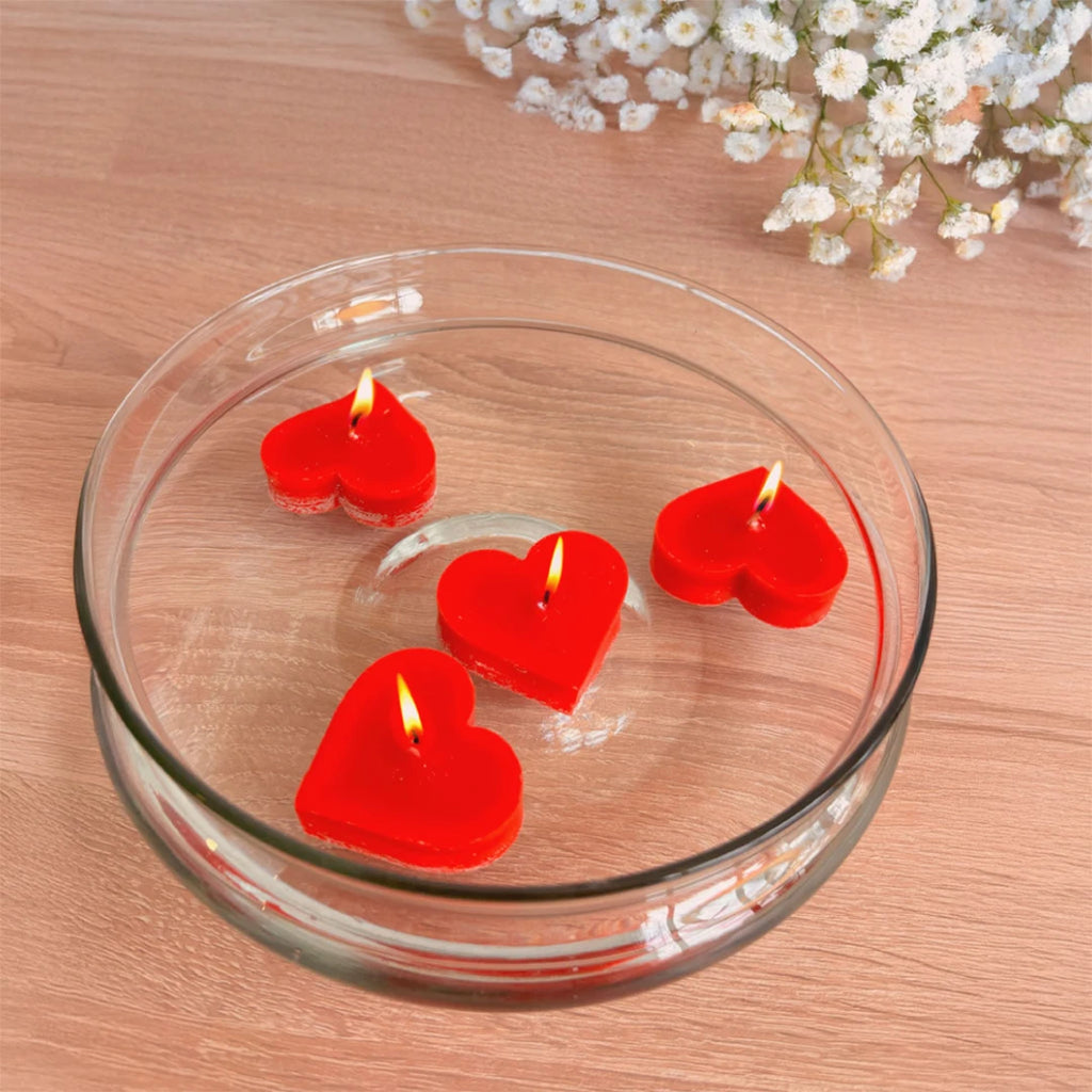 Velas Flotantes Corazón x4