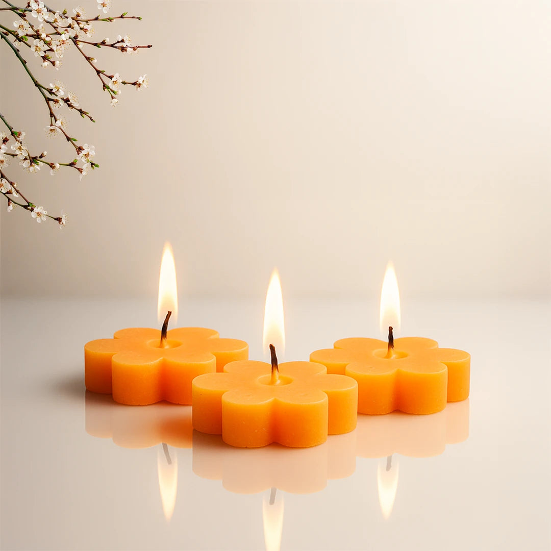 Velas Flotantes Flor x3