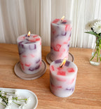 Set Velas Cilíndricas x3